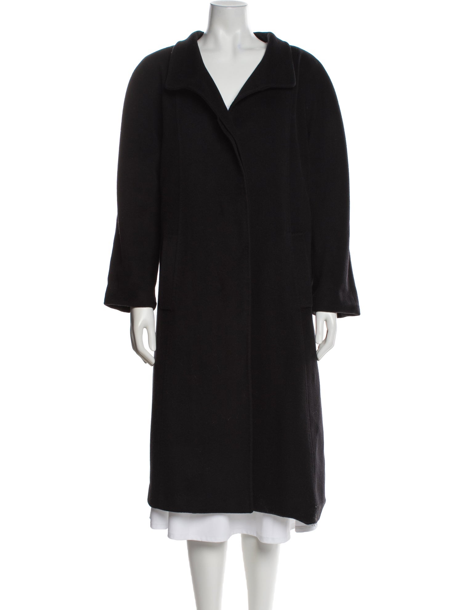 Paul Stuart Cashmere Faux Fur Coat