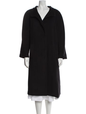 Pre-owned Paul Stuart Cashmere Faux Fur Coat In Brown