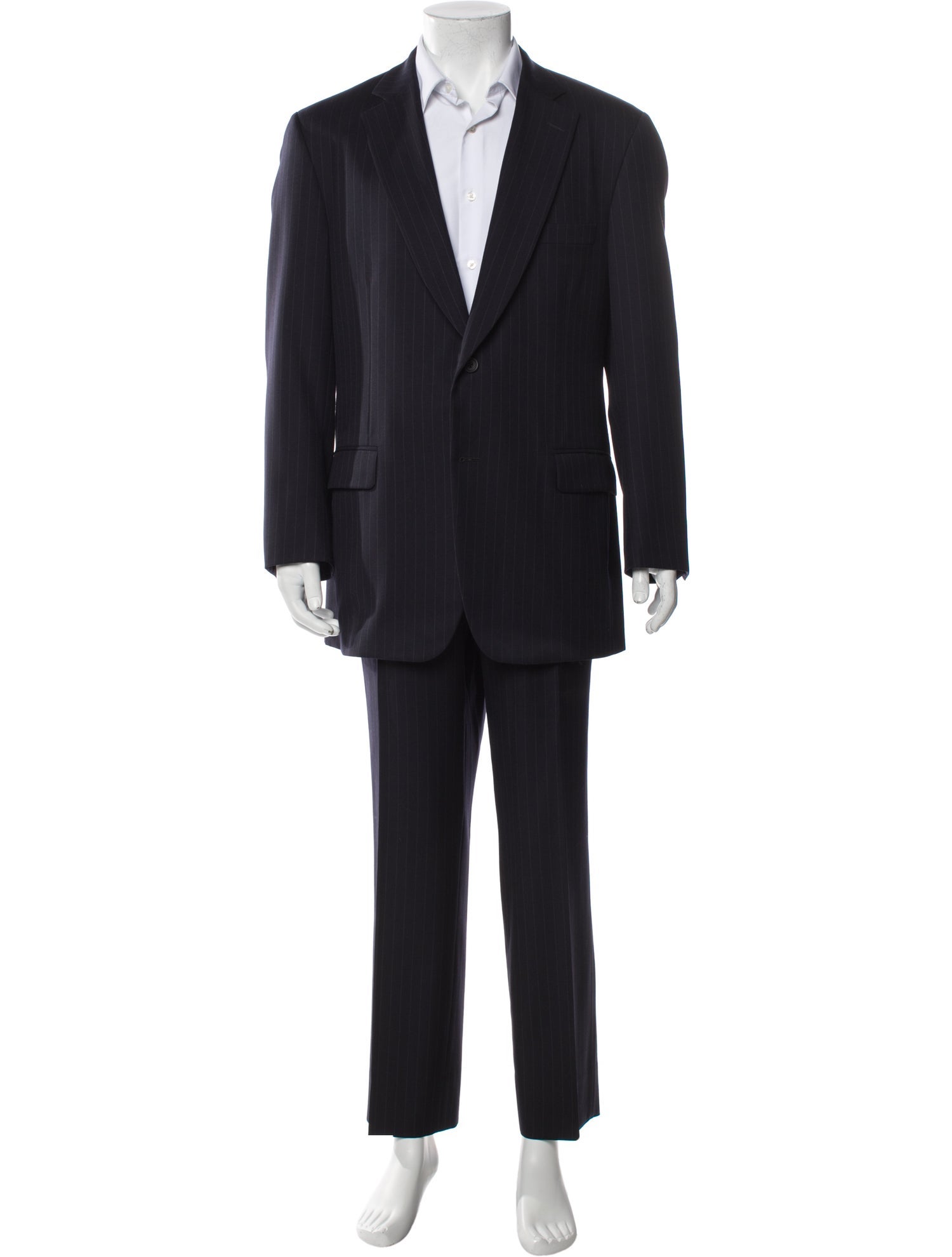 Paul Stuart Wool Striped Two-Piece Suit