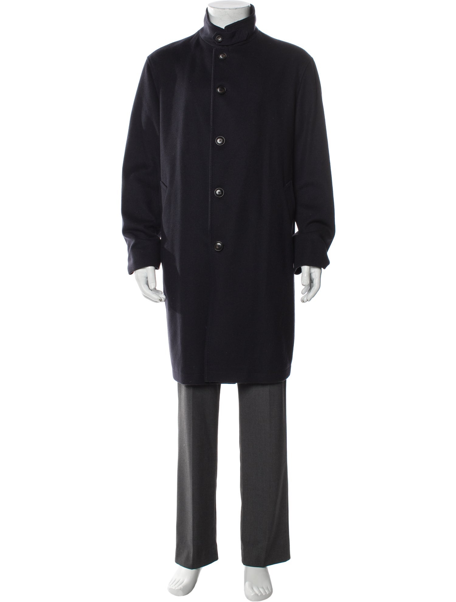 Paul Stuart Virgin Wool Trench Coat