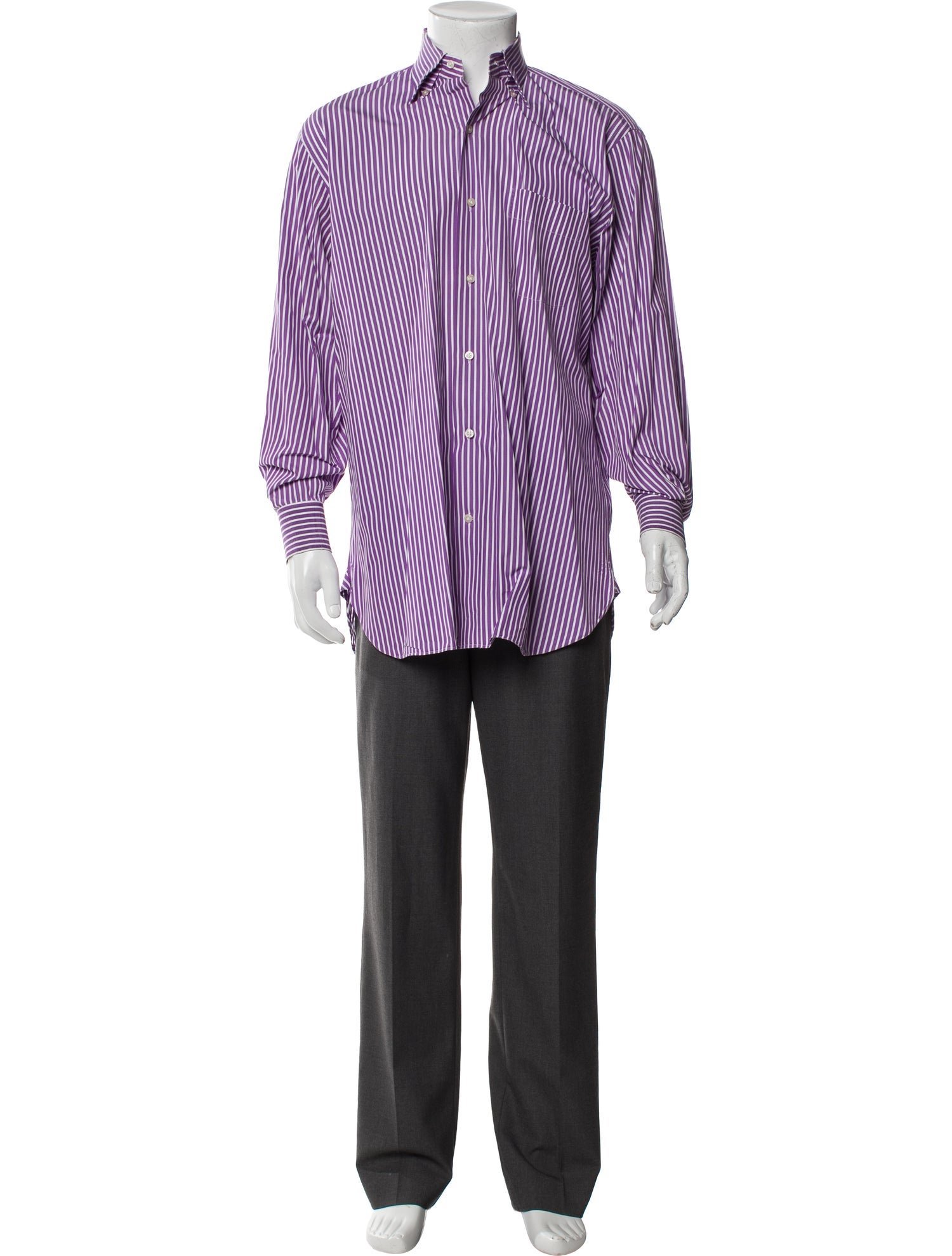 Paul Stuart Striped Long Sleeve Shirt