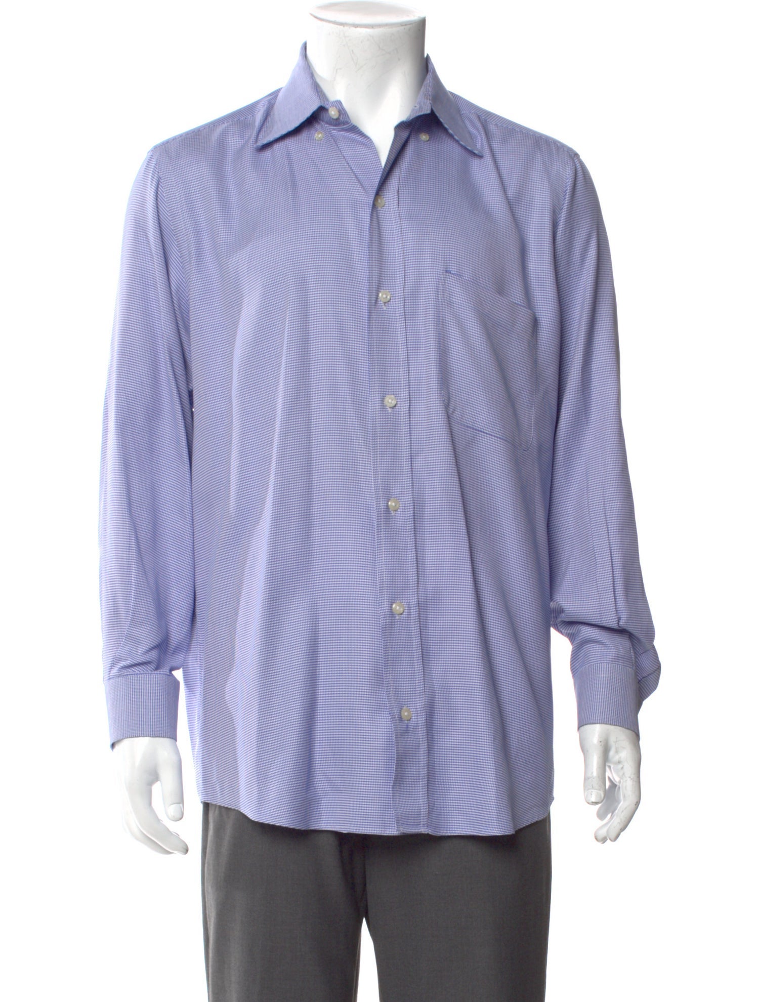 Paul Stuart Plaid Print Long Sleeve Shirt