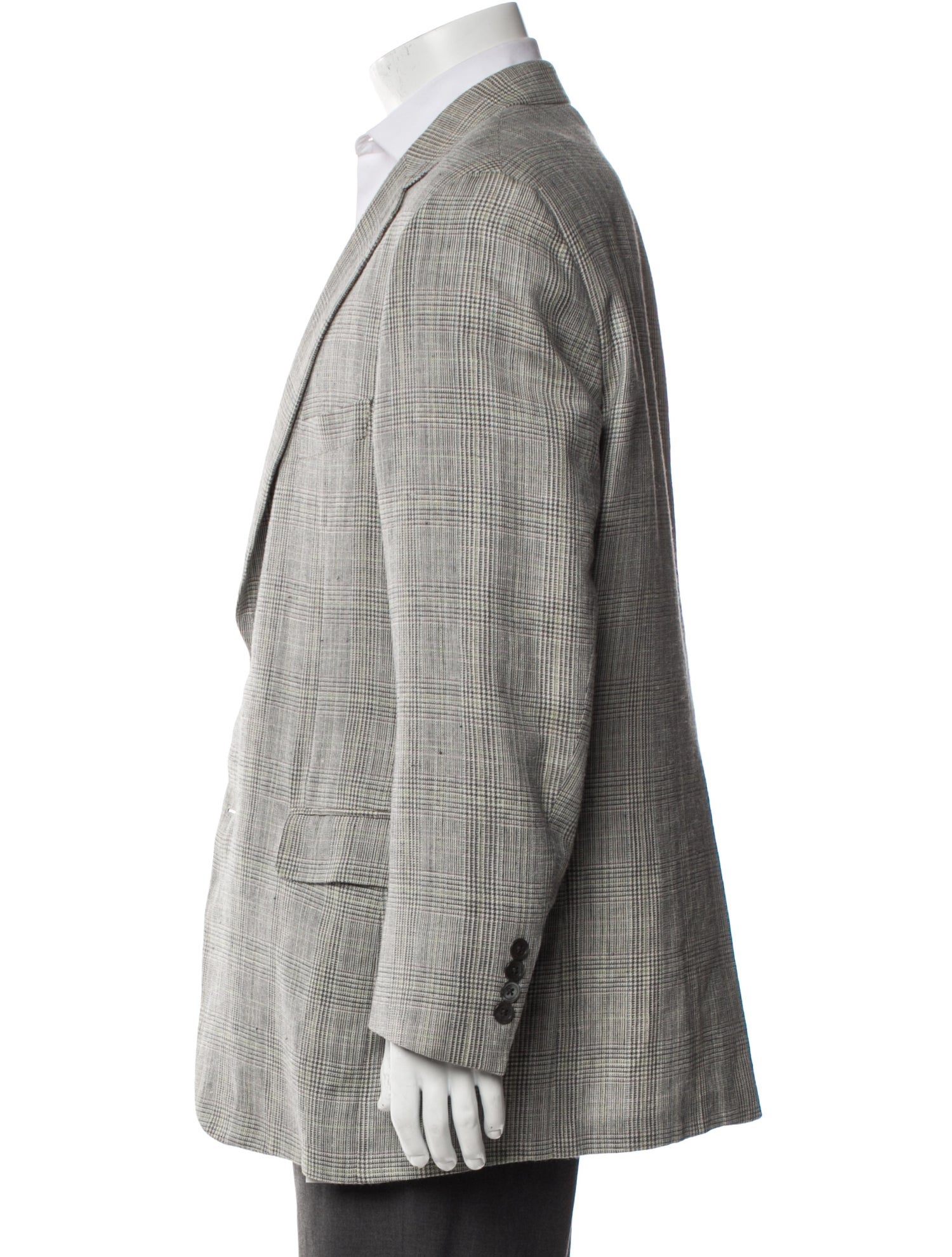 Paul Stuart Houndstooth Print Blazer