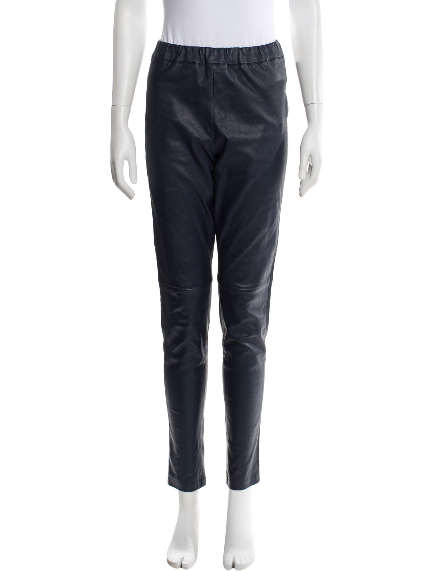 Paul Stuart Leather Skinny Leg Pants