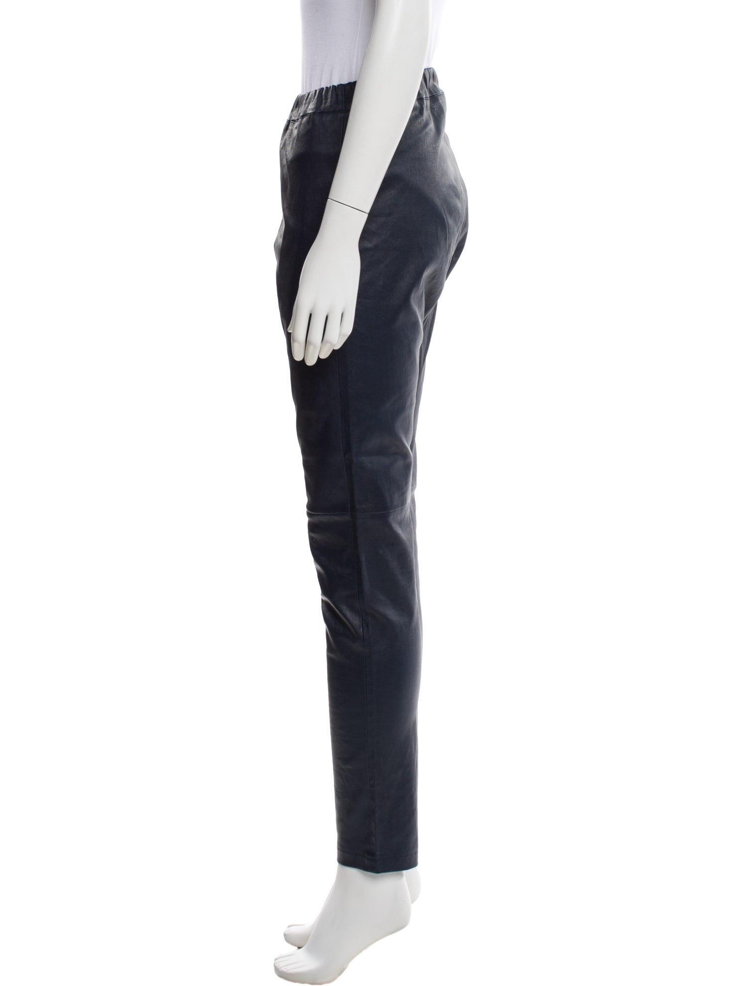 Paul Stuart Leather Skinny Leg Pants