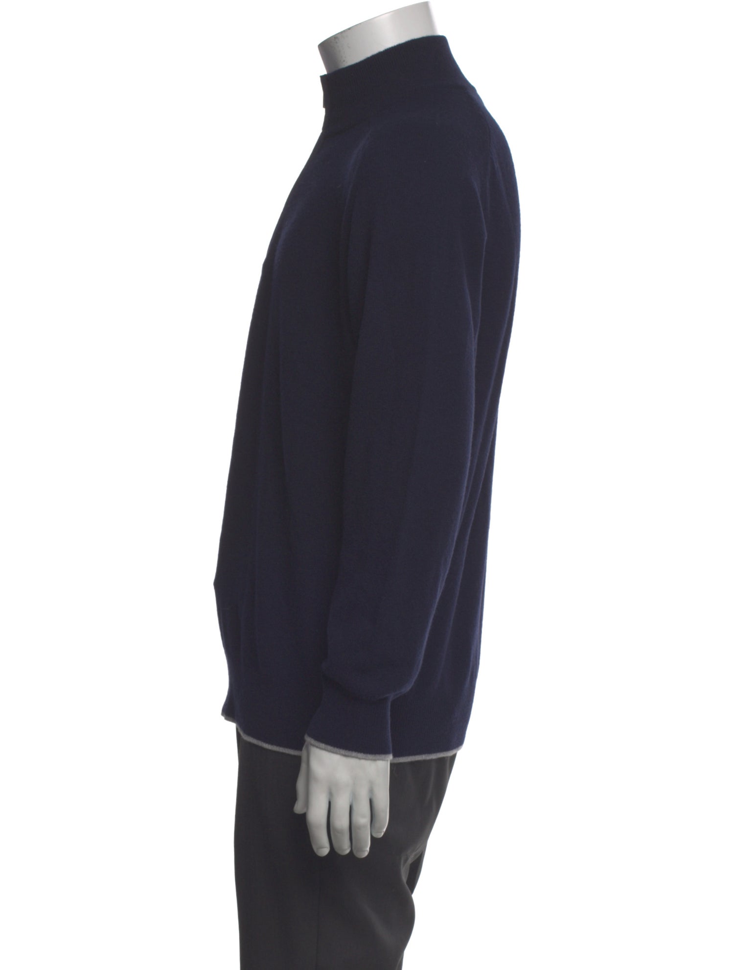 Paul Stuart Merino Wool Mock Neck Pullover
