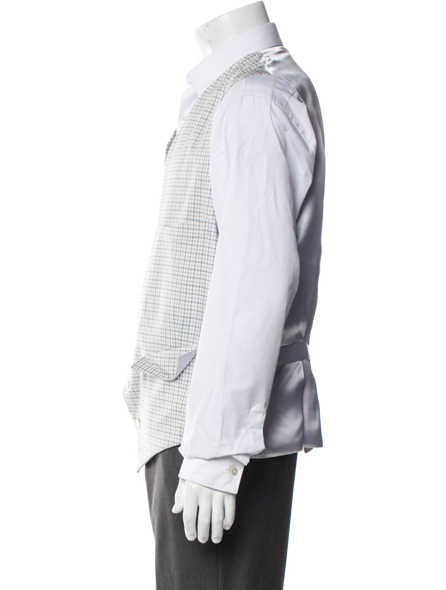 Paul Stuart Plaid Print Suit Vest