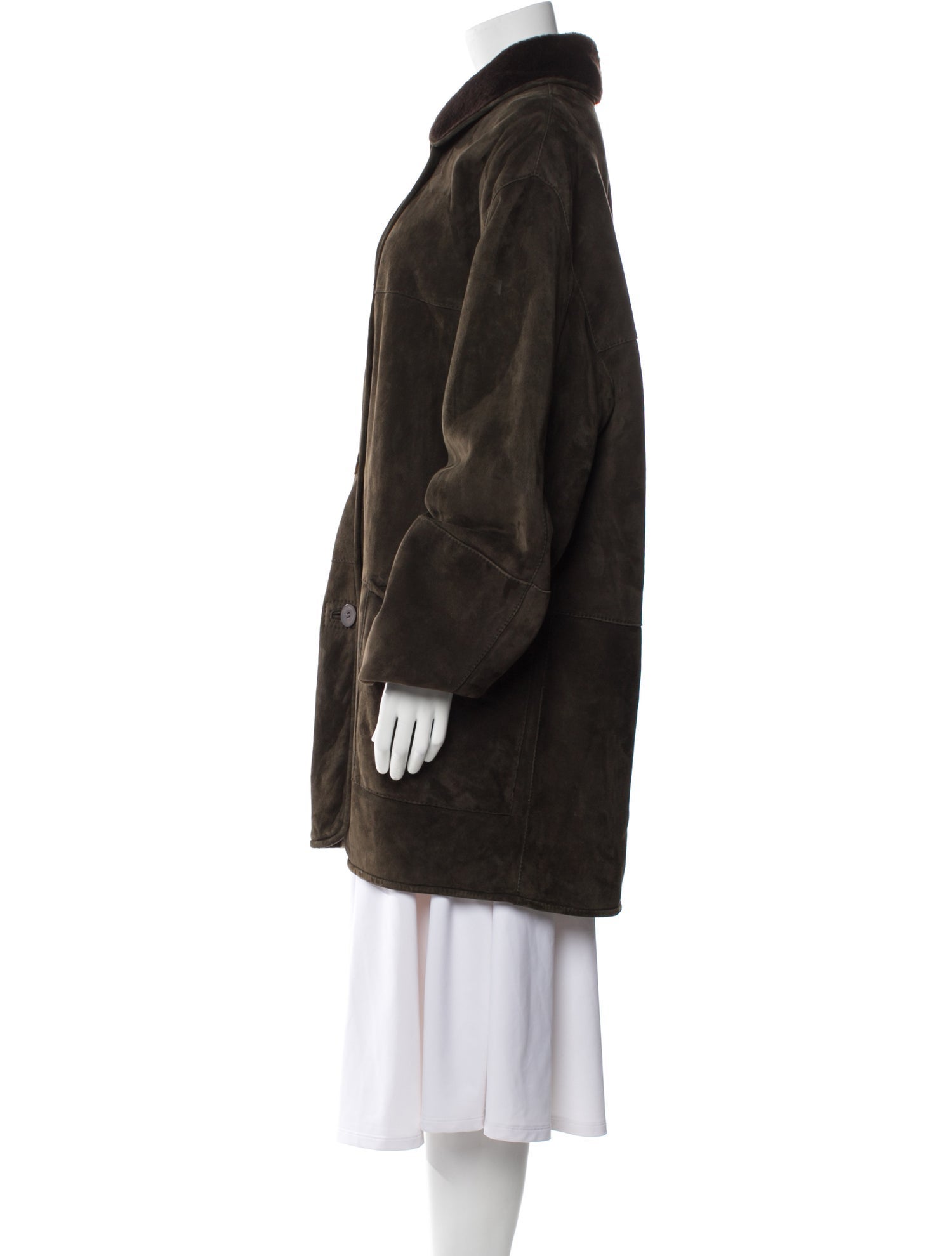Paul Stuart Shearling Faux Fur Jacket