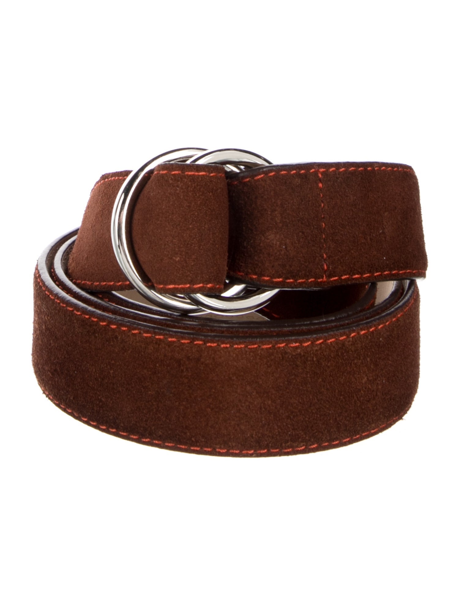 Paul Stuart Skinny Suede Belt