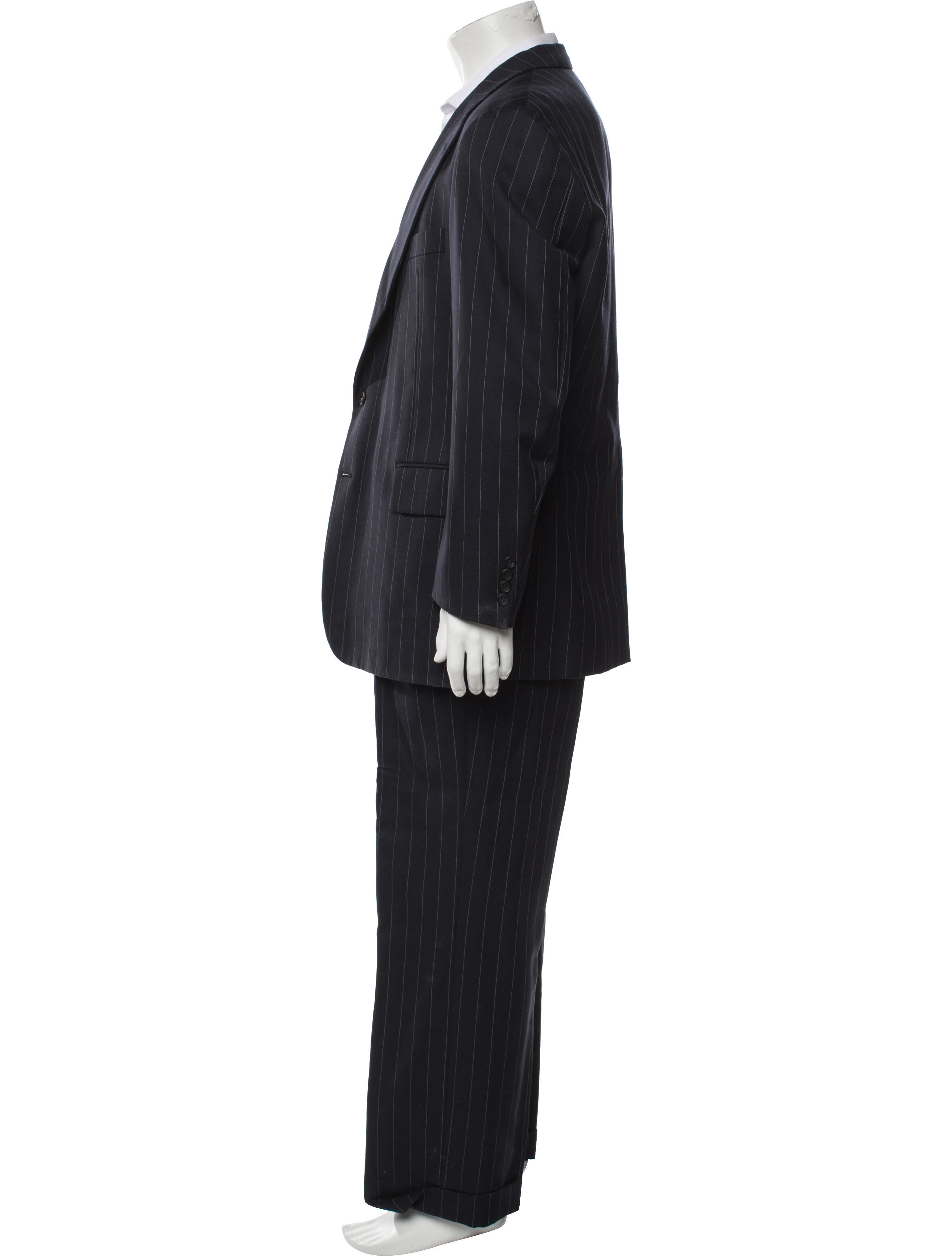 Paul Stuart Wool Striped Two-Piece Suit