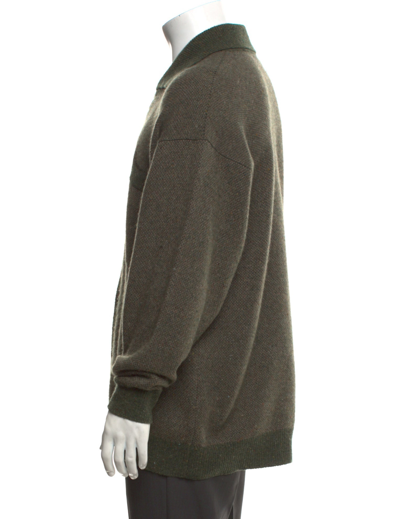 Paul Stuart Cashmere Collar Cardigan