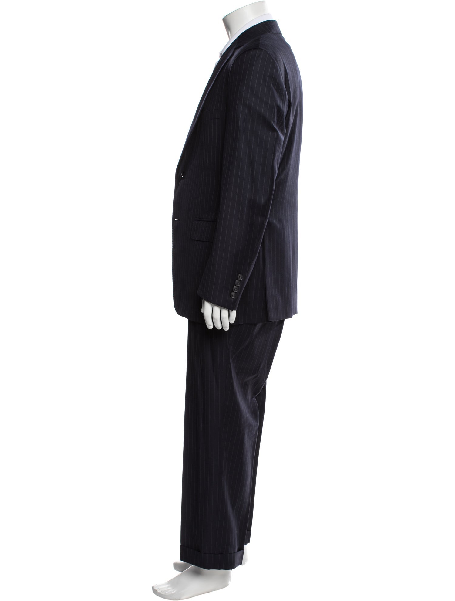Paul Stuart Wool Striped Two-Piece Suit
