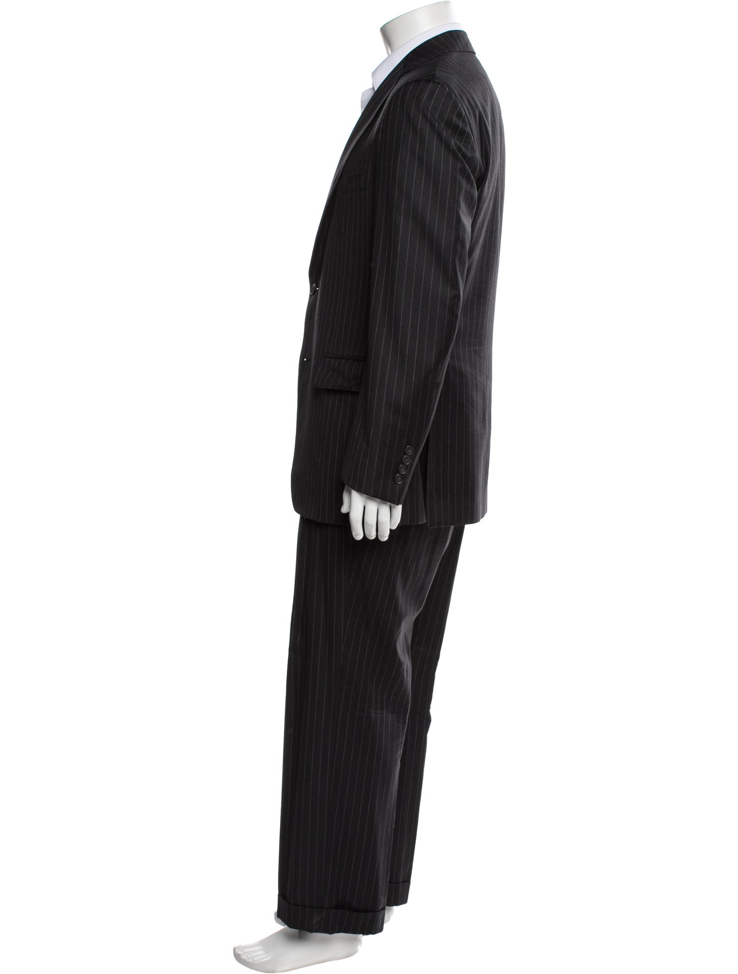 Paul Stuart Wool Striped Two-Piece Suit