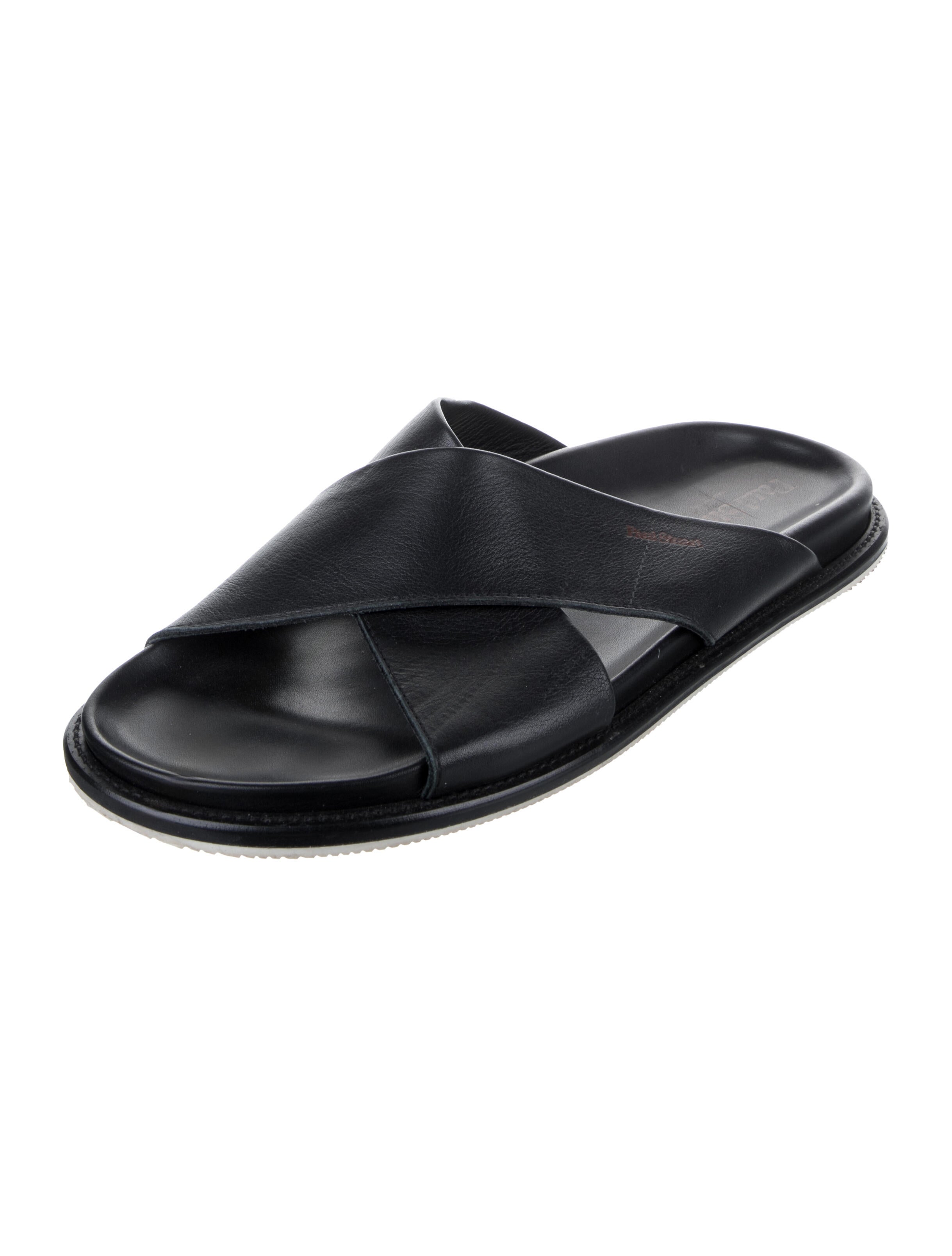 Paul Stuart Leather Slides