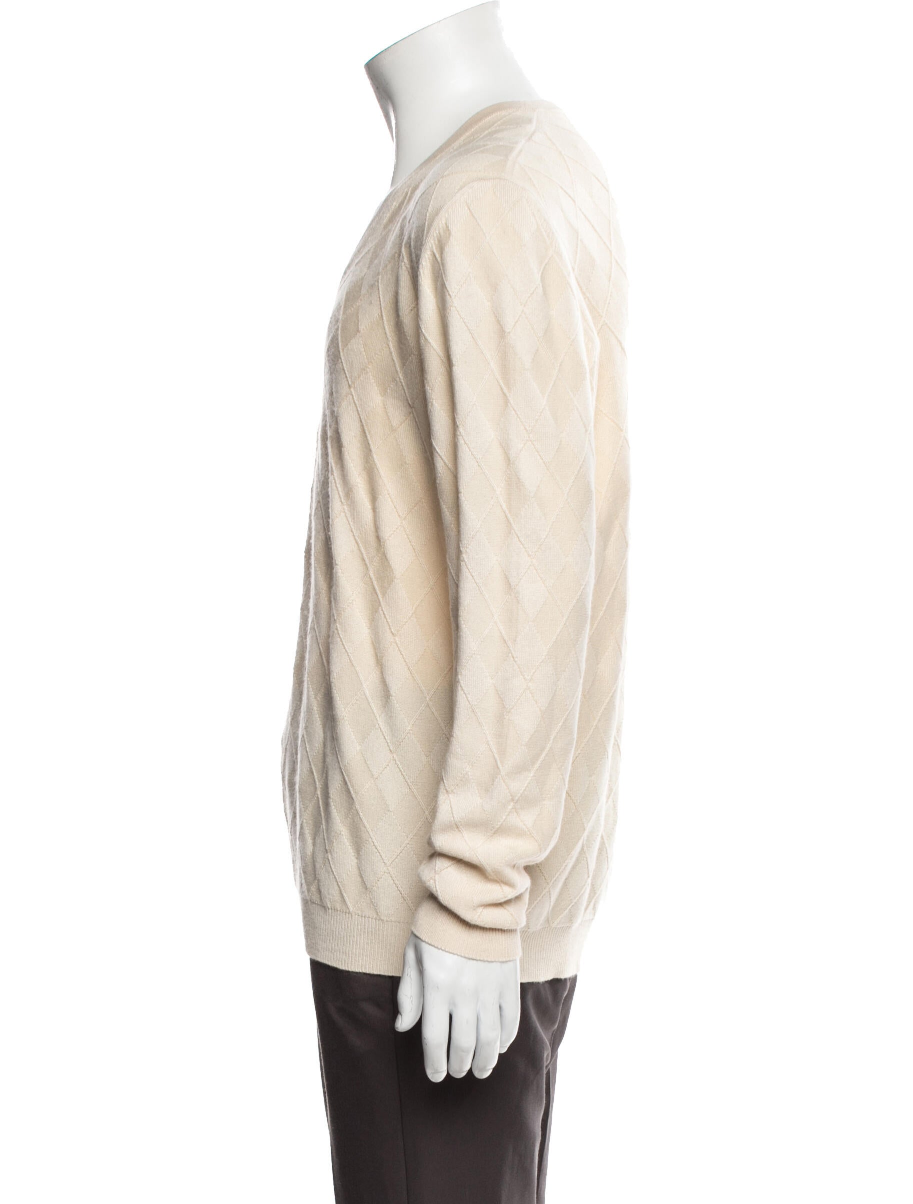Paul Stuart Patterned V-Neck Pullover