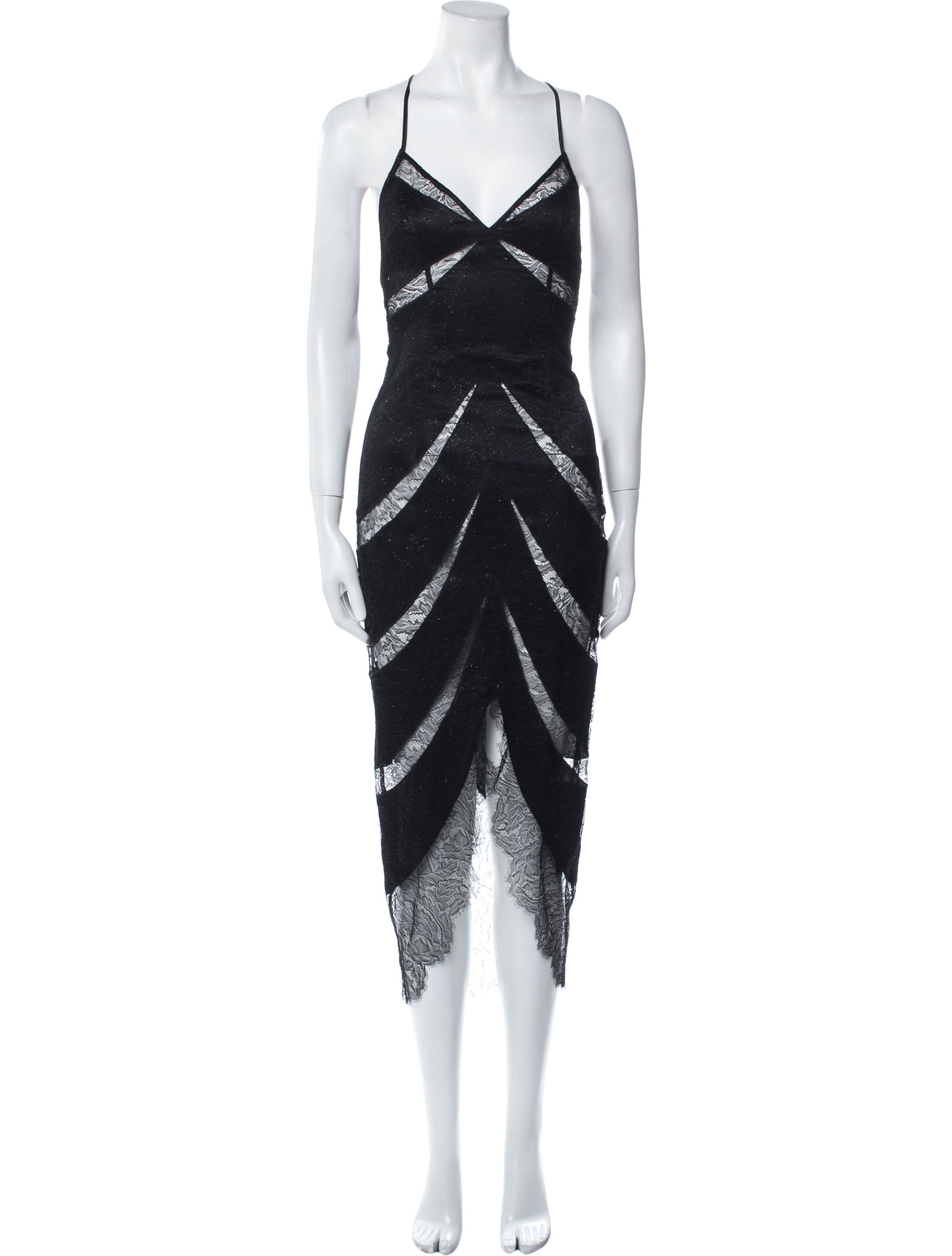 Agent Provocateur Lace Pattern Long Dress - Black Dresses, Clothing ...