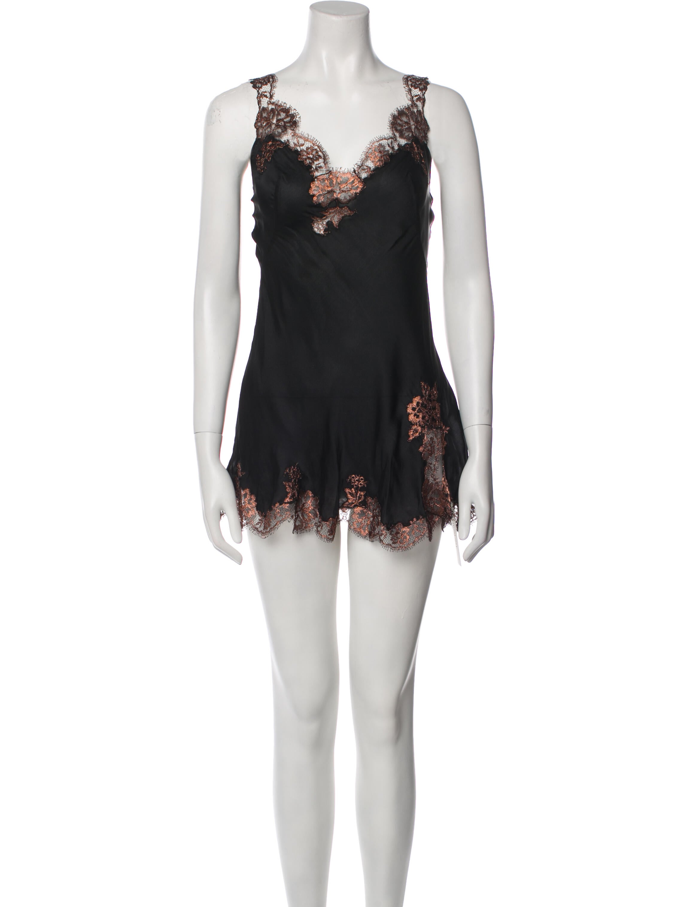 Agent Provocateur Silk Mini Dress - Black Dresses, Clothing - PVC23383 ...