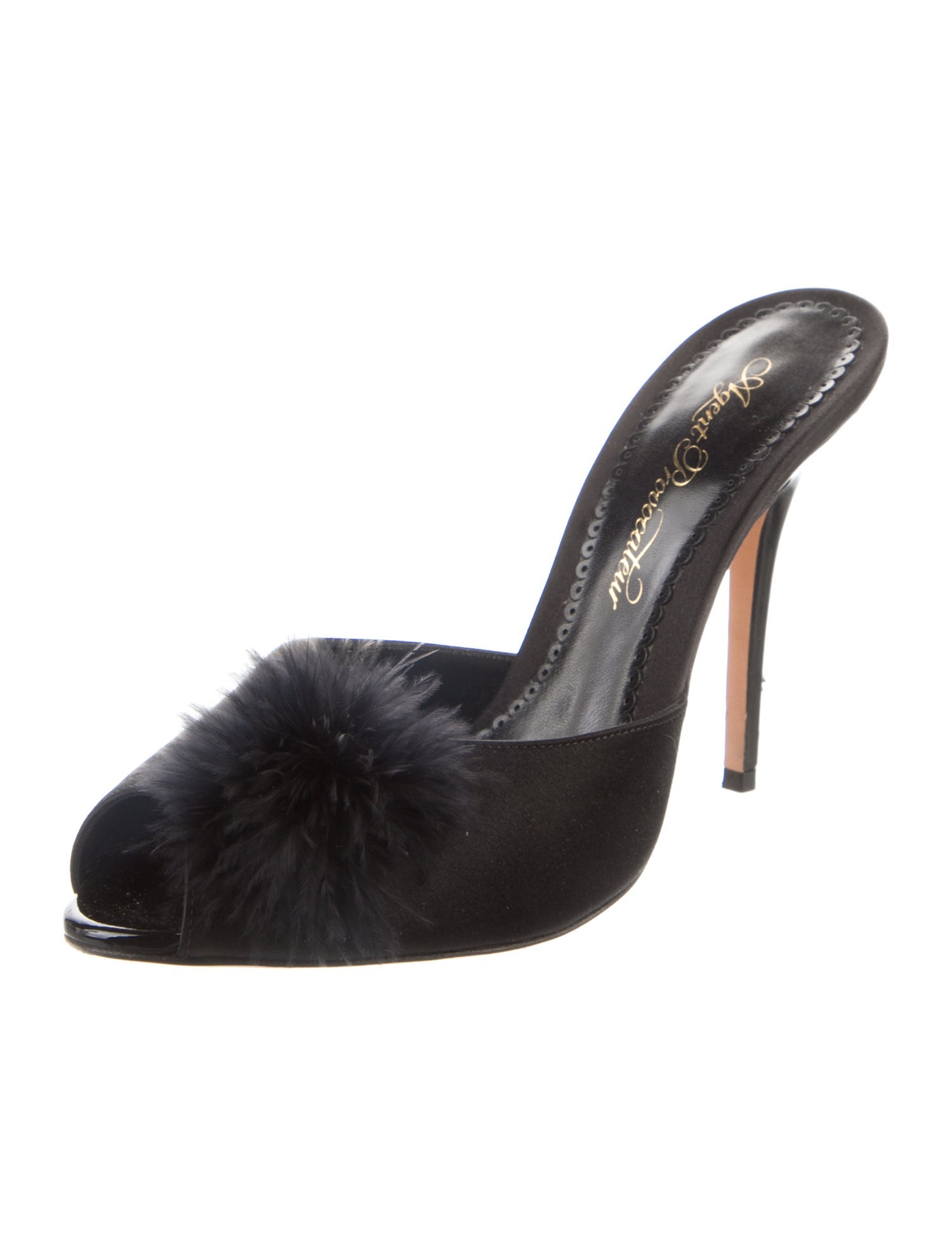 Agent Provocateur Satin Floral Print Slides