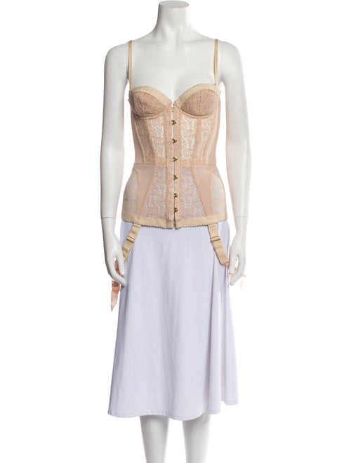 Agent Provocateur Lace Pattern Square Neckline Top