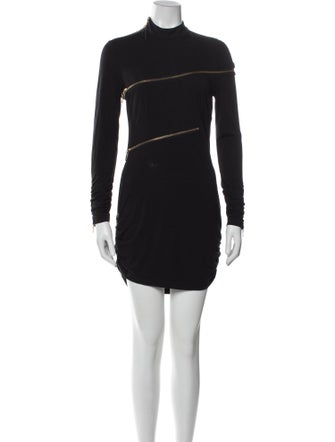Agent Provocateur Mock Neck Mini Dress
