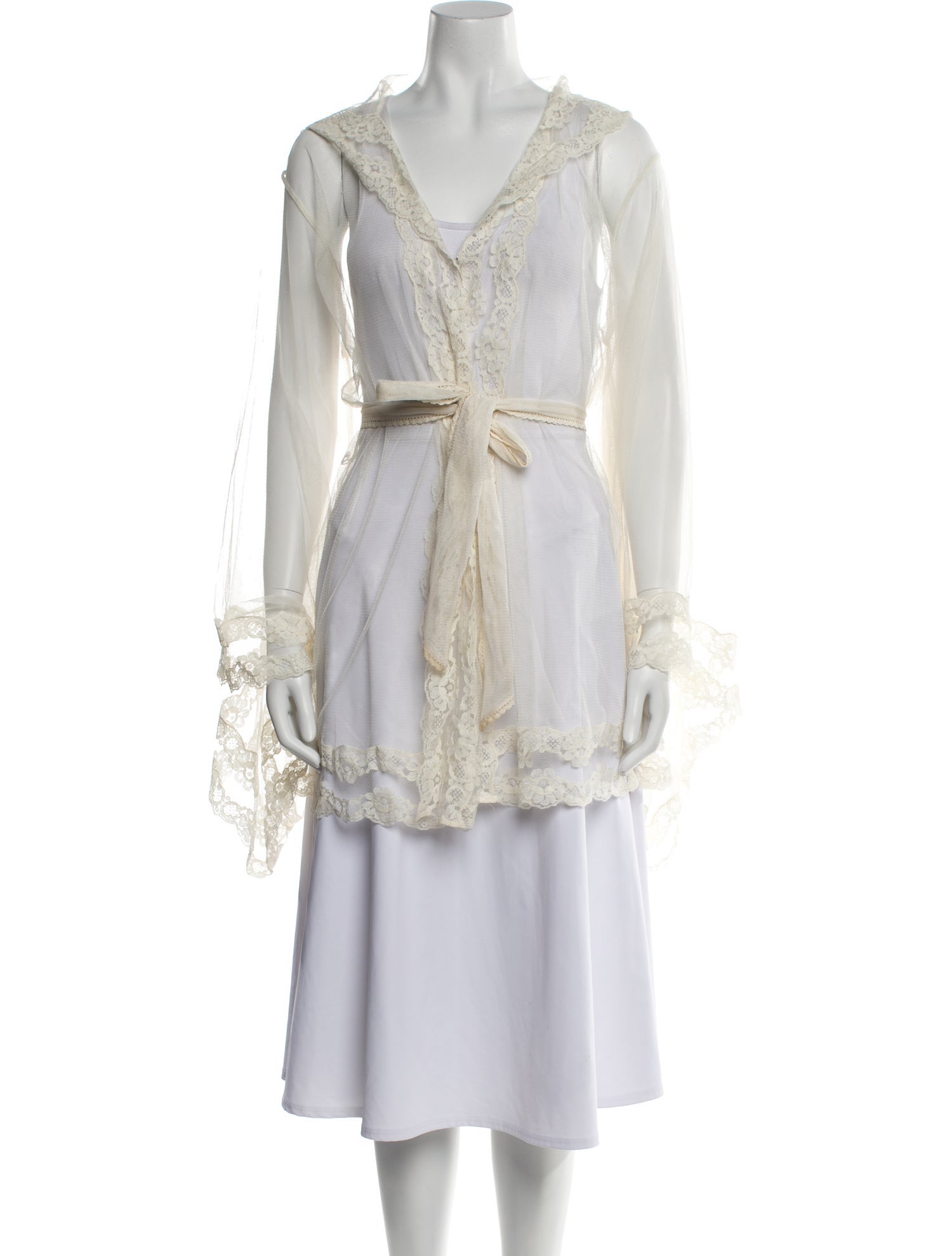 Agent Provocateur Embroidered Accent Robe