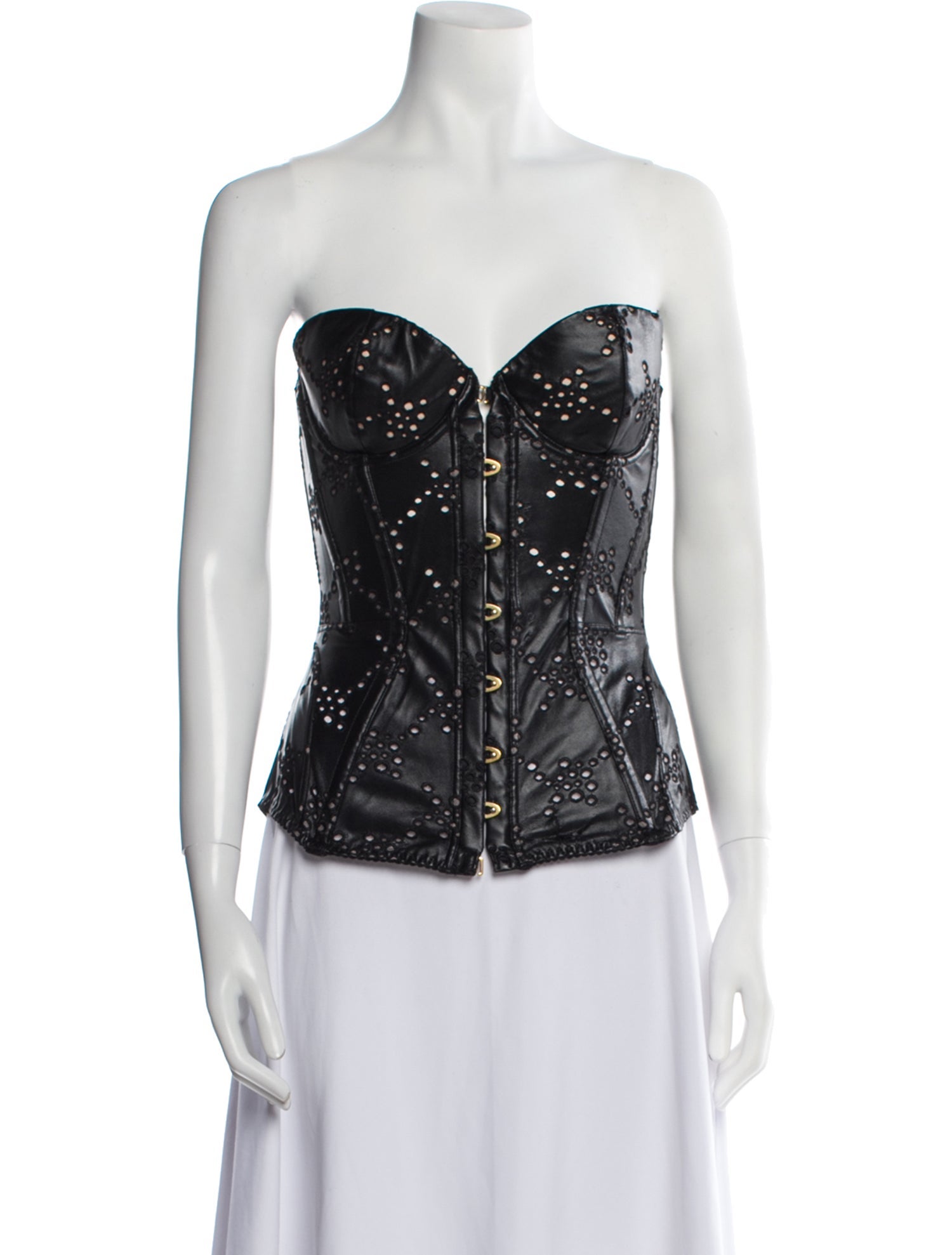 Agent Provocateur Leather Lace Trim Embellishment Lounge Set w/ Tags