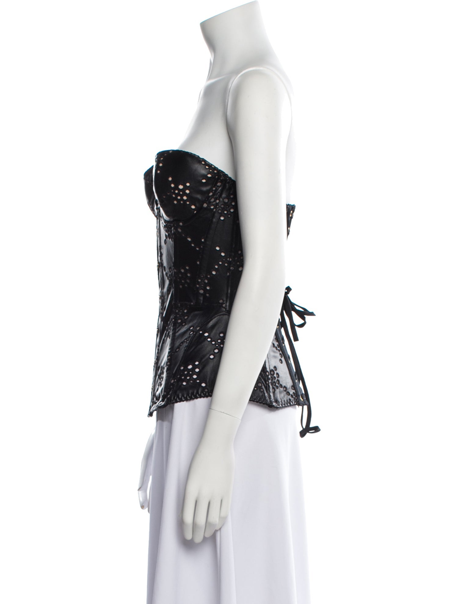 Agent Provocateur Leather Lace Trim Embellishment Lounge Set w/ Tags