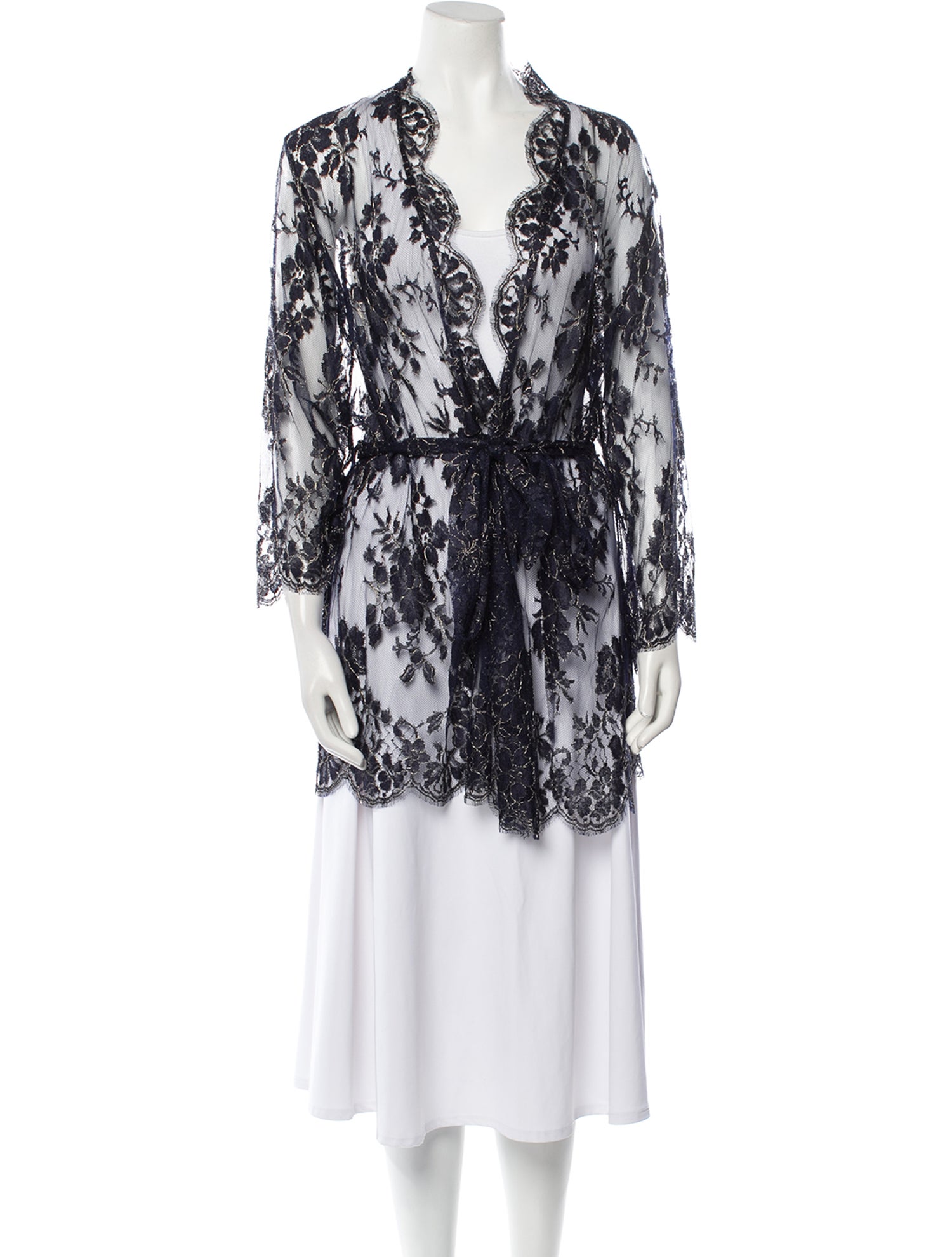 Agent Provocateur Lace Lace Pattern Robe