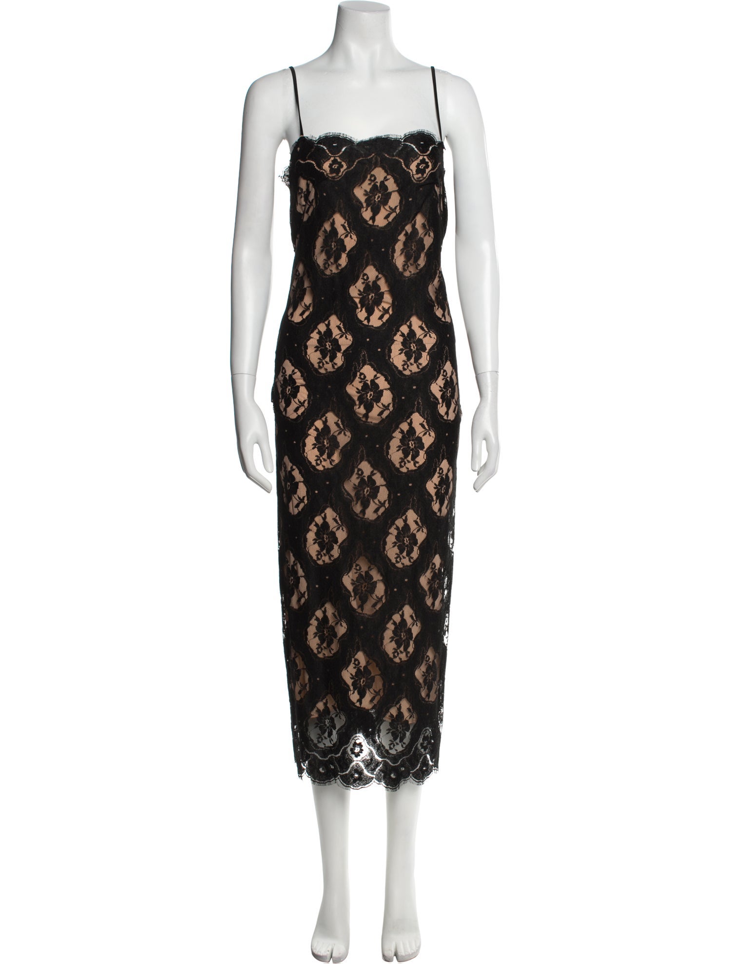 Agent Provocateur Printed Scalloped Accent Nightgown