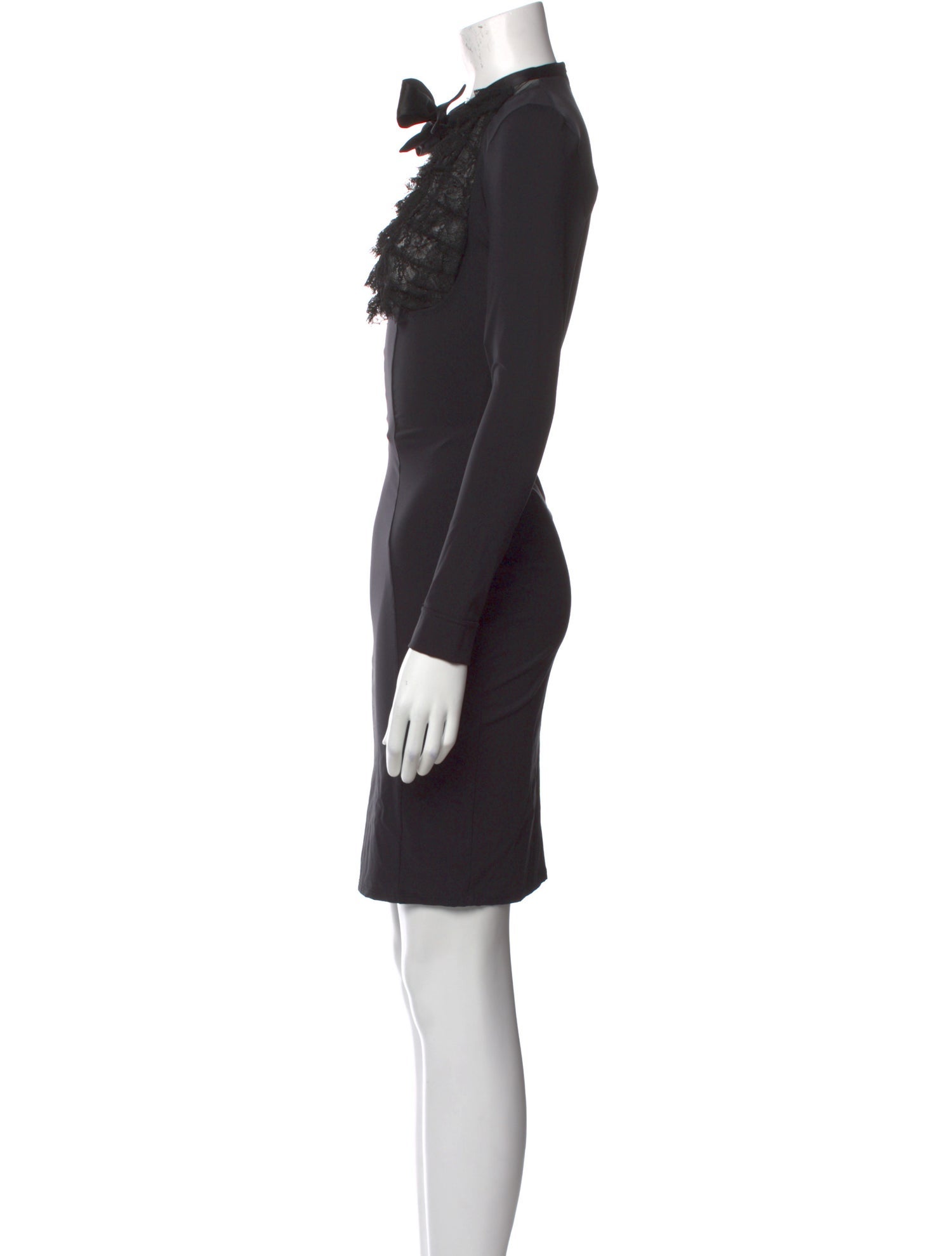 Agent Provocateur Mock Neck Mini Dress