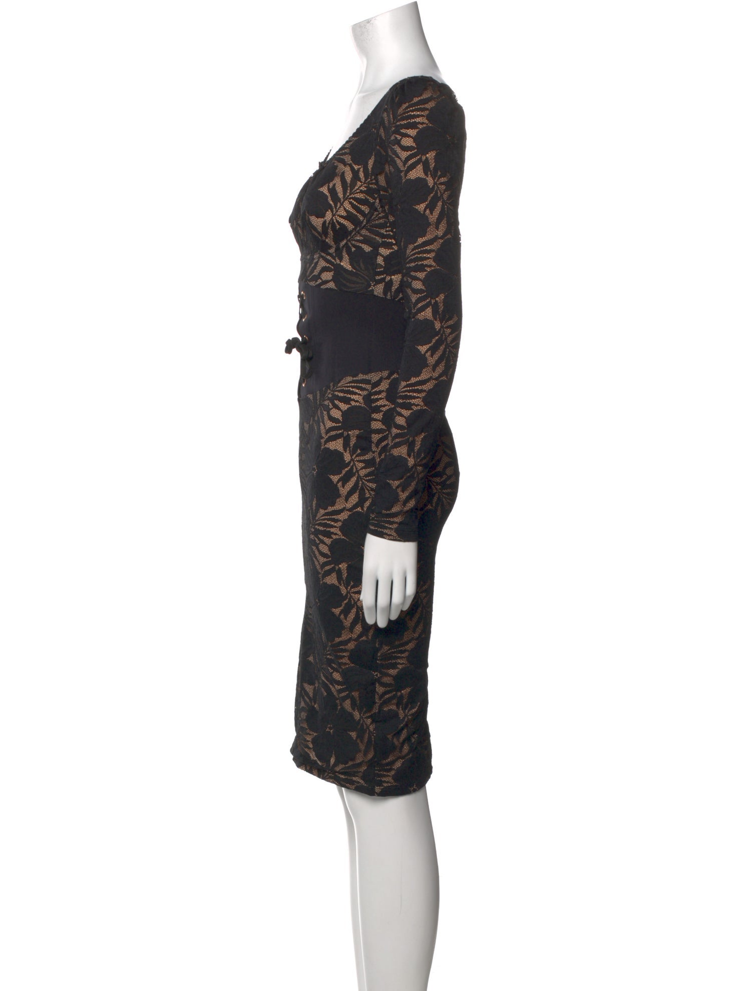 Agent Provocateur Printed Knee-Length Dress