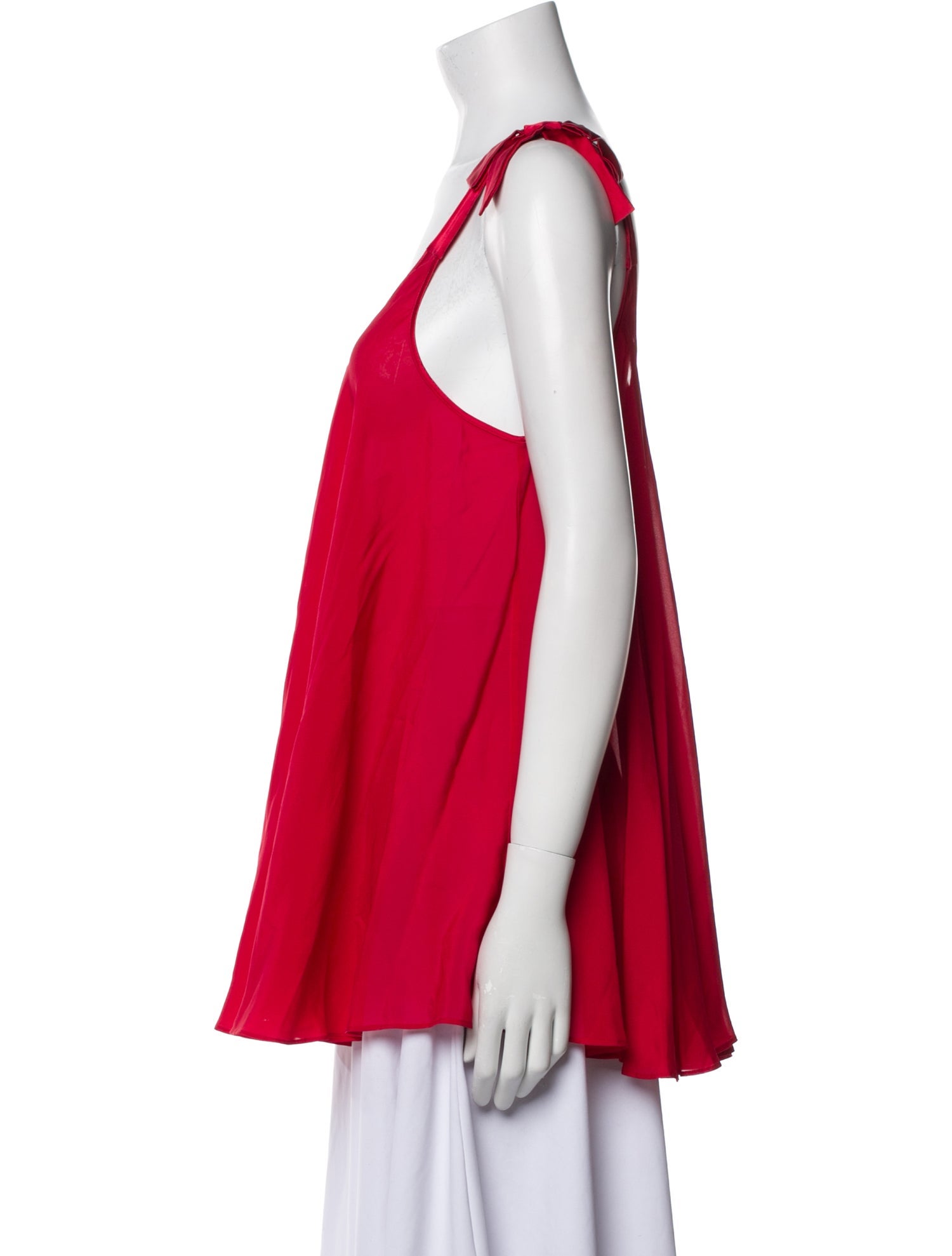 Agent Provocateur Satin Scoop Neck Top