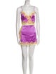 Agent Provocateur Silk Lace Trim Embellishment Pajamas