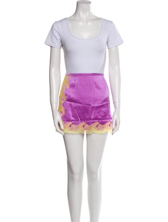 Agent Provocateur Silk Lace Trim Embellishment Pajamas