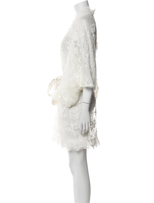 Agent Provocateur Lace Pattern Embroidered Accent Robe