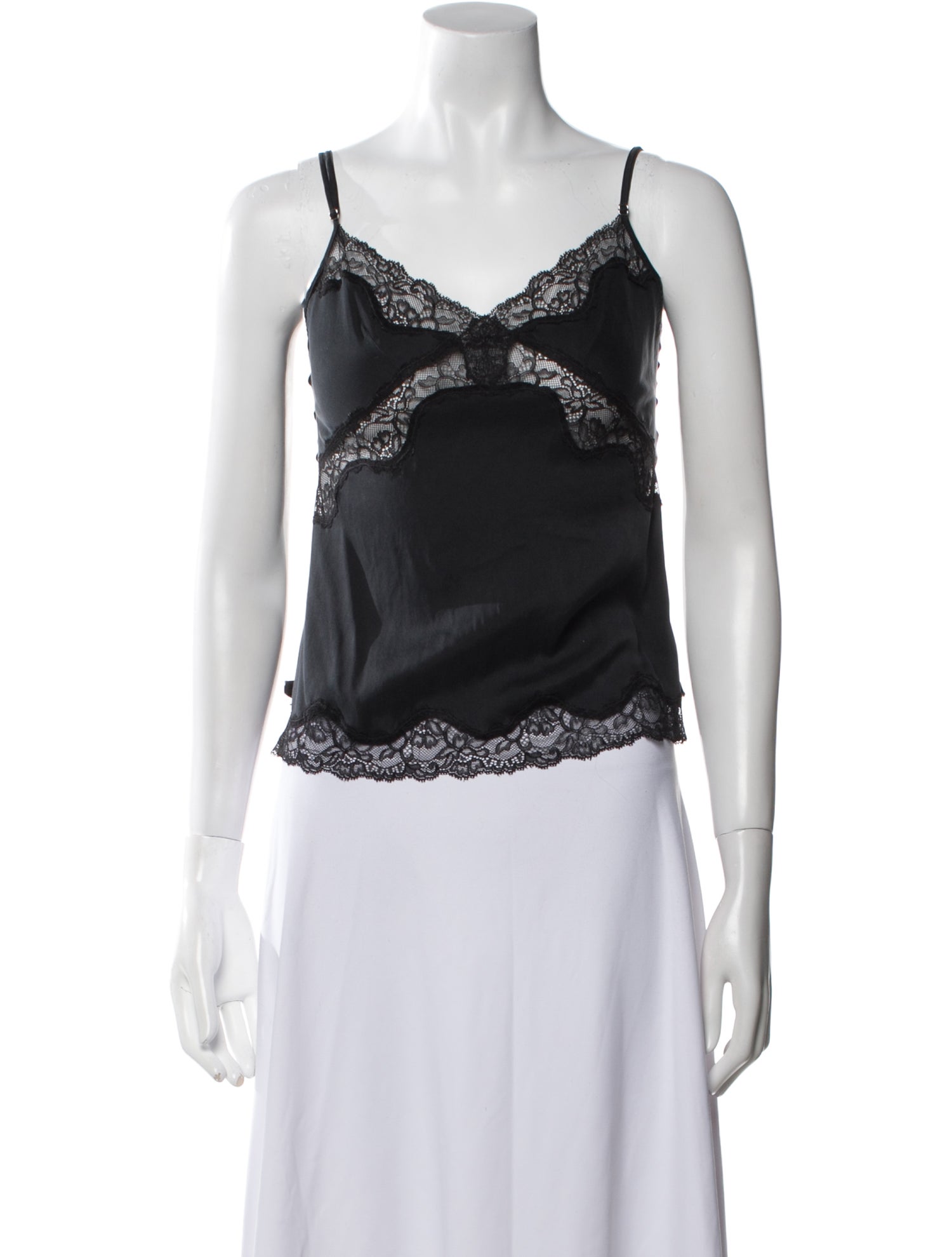 Agent Provocateur Silk Lace Trim Embellishment Pajamas