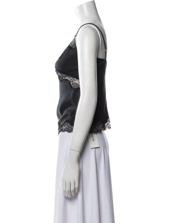 Agent Provocateur Silk Lace Trim Embellishment Pajamas