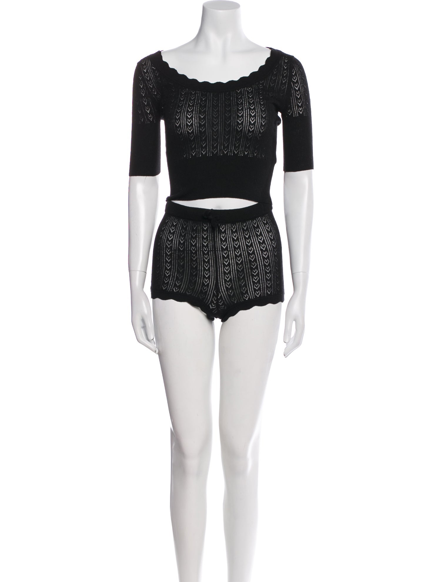 Agent Provocateur Silk Lace Pattern Lounge Set