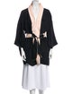 Agent Provocateur Silk Cutout Accent Robe