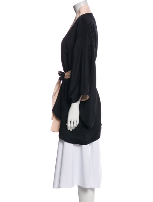 Agent Provocateur Silk Cutout Accent Robe