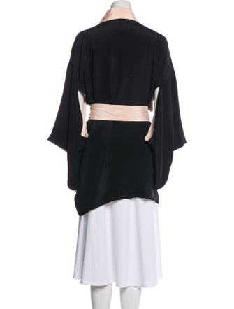 Agent Provocateur Silk Cutout Accent Robe