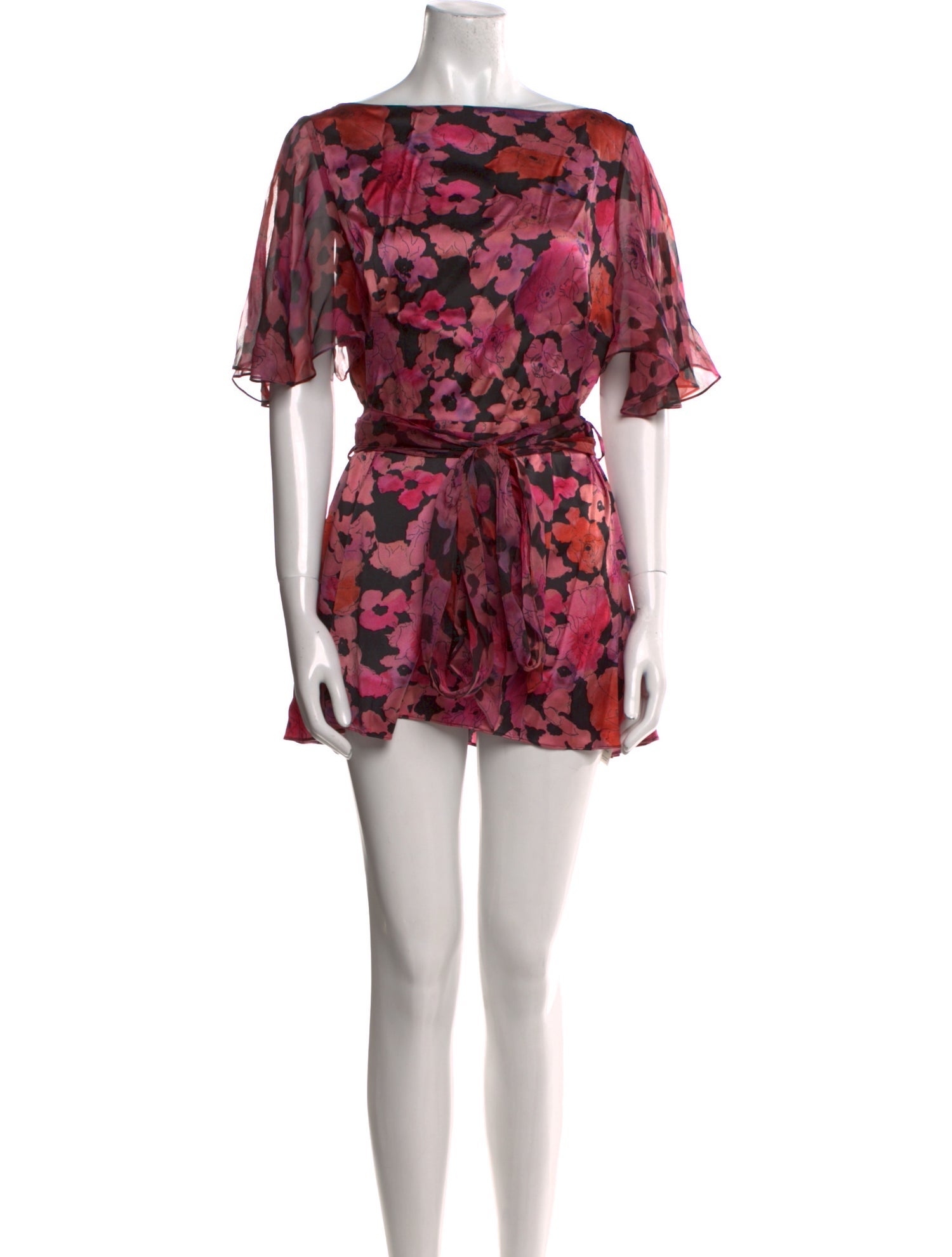 Agent Provocateur Silk Floral Print Romper