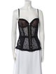 Agent Provocateur Lace Pattern Square Neckline Top