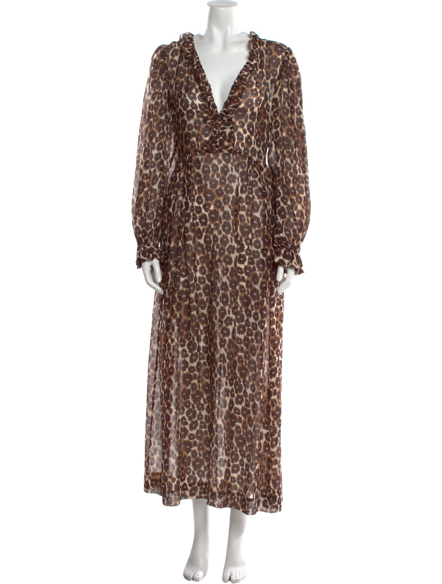 Agent Provocateur Animal Print Long Dress