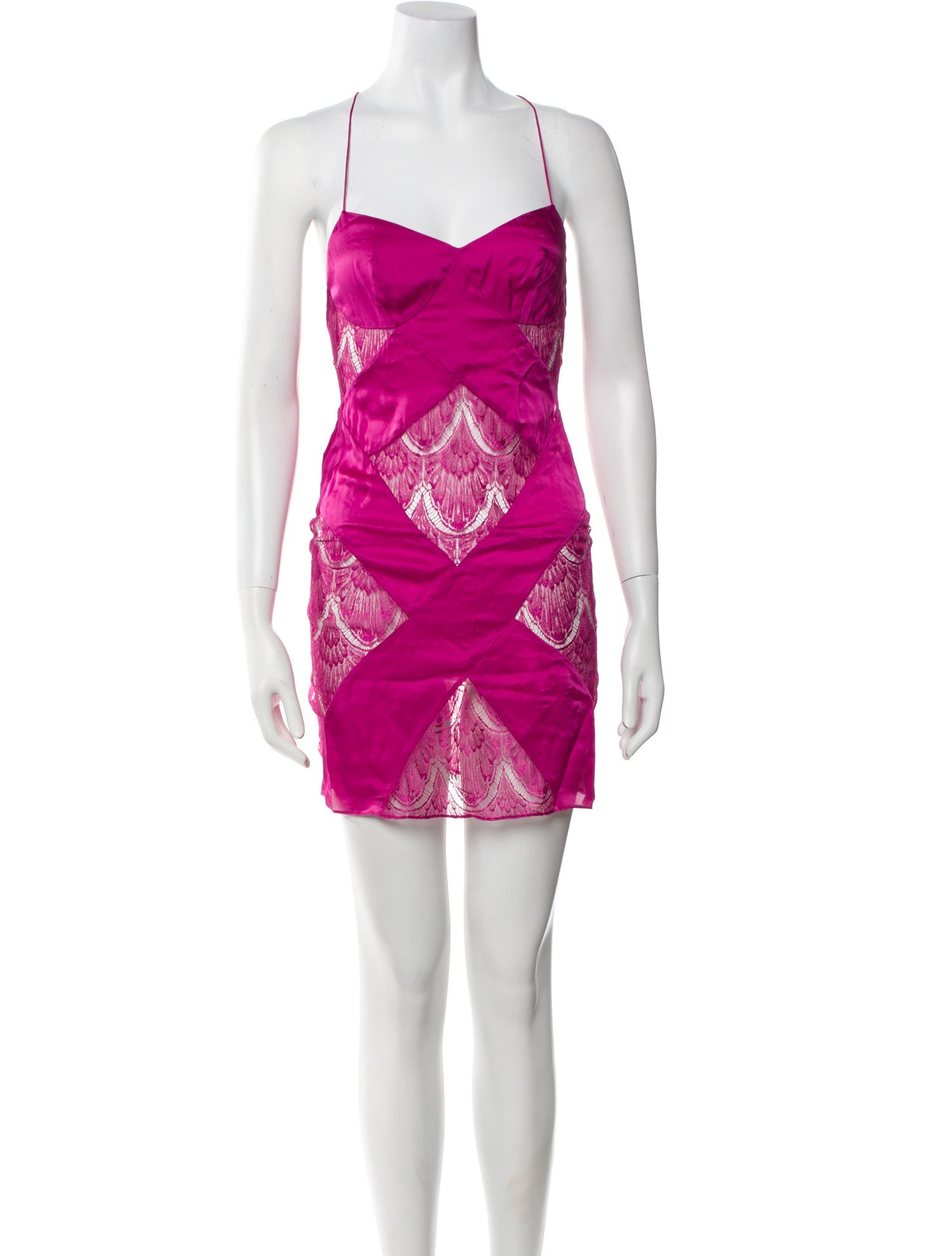 Agent Provocateur Satin Lace Pattern Nightgown