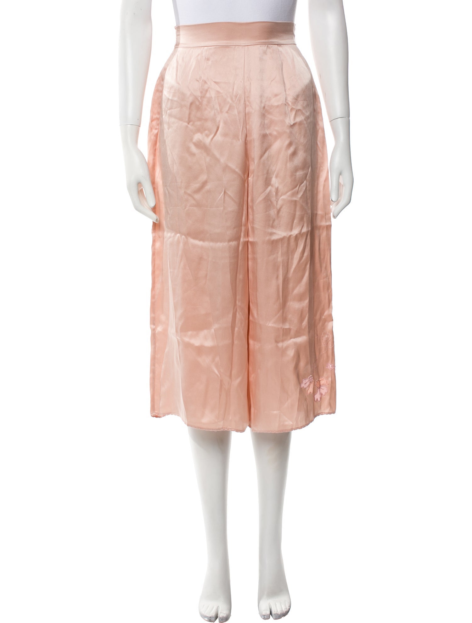 Agent Provocateur Satin Ruffle Embellishment Pajamas