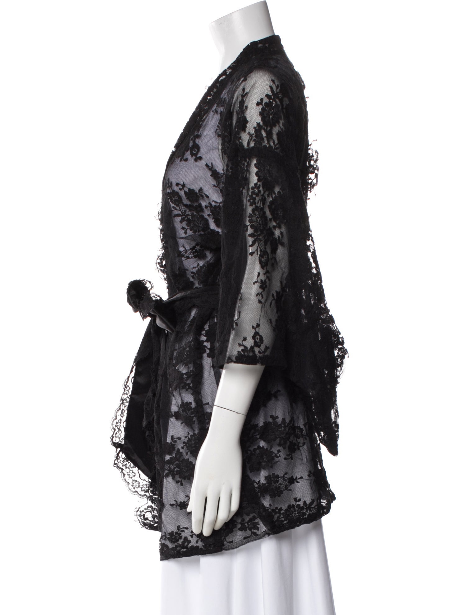 Agent Provocateur Nylon Lace Pattern Robe
