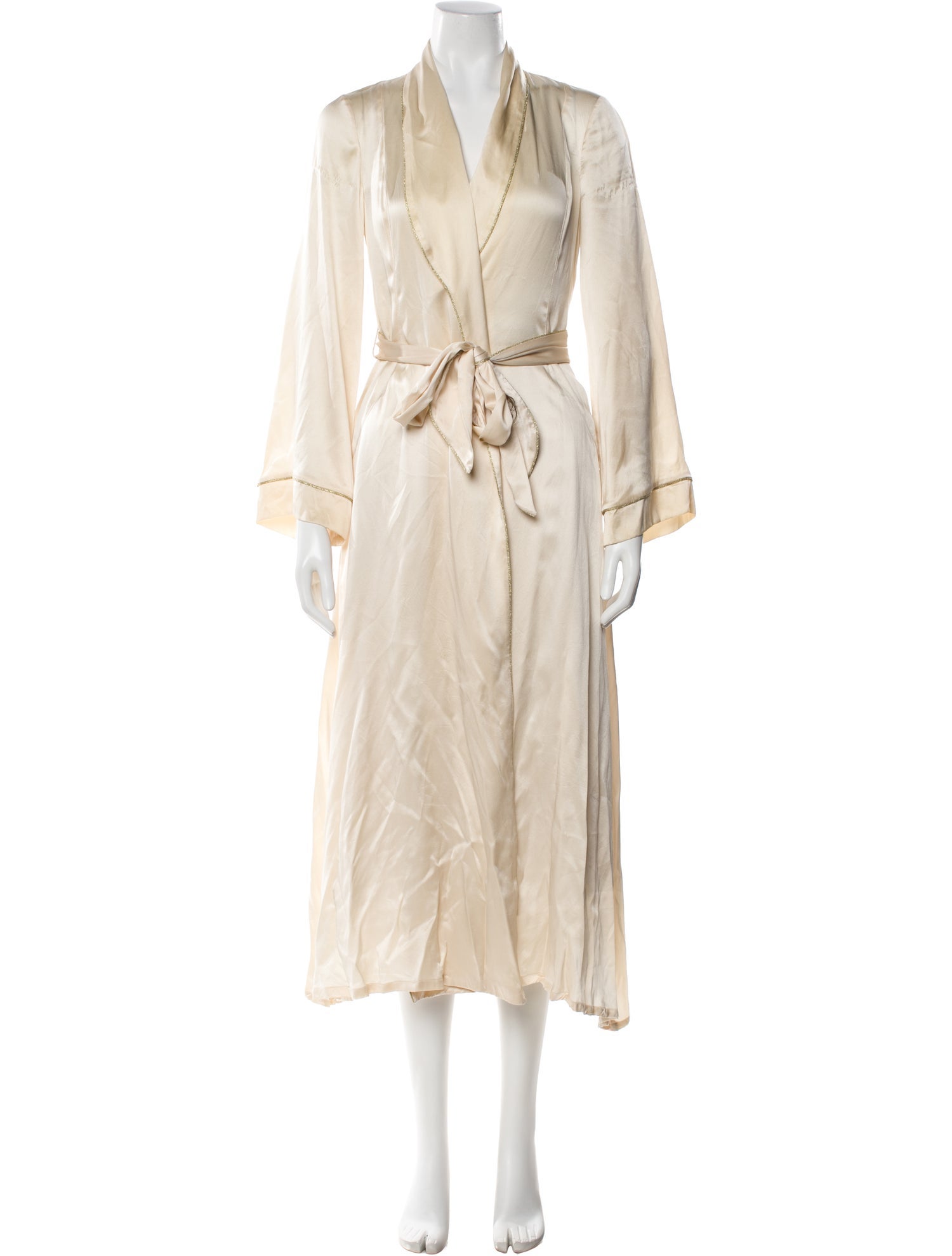 Agent Provocateur Silk Glitter Accents Robe