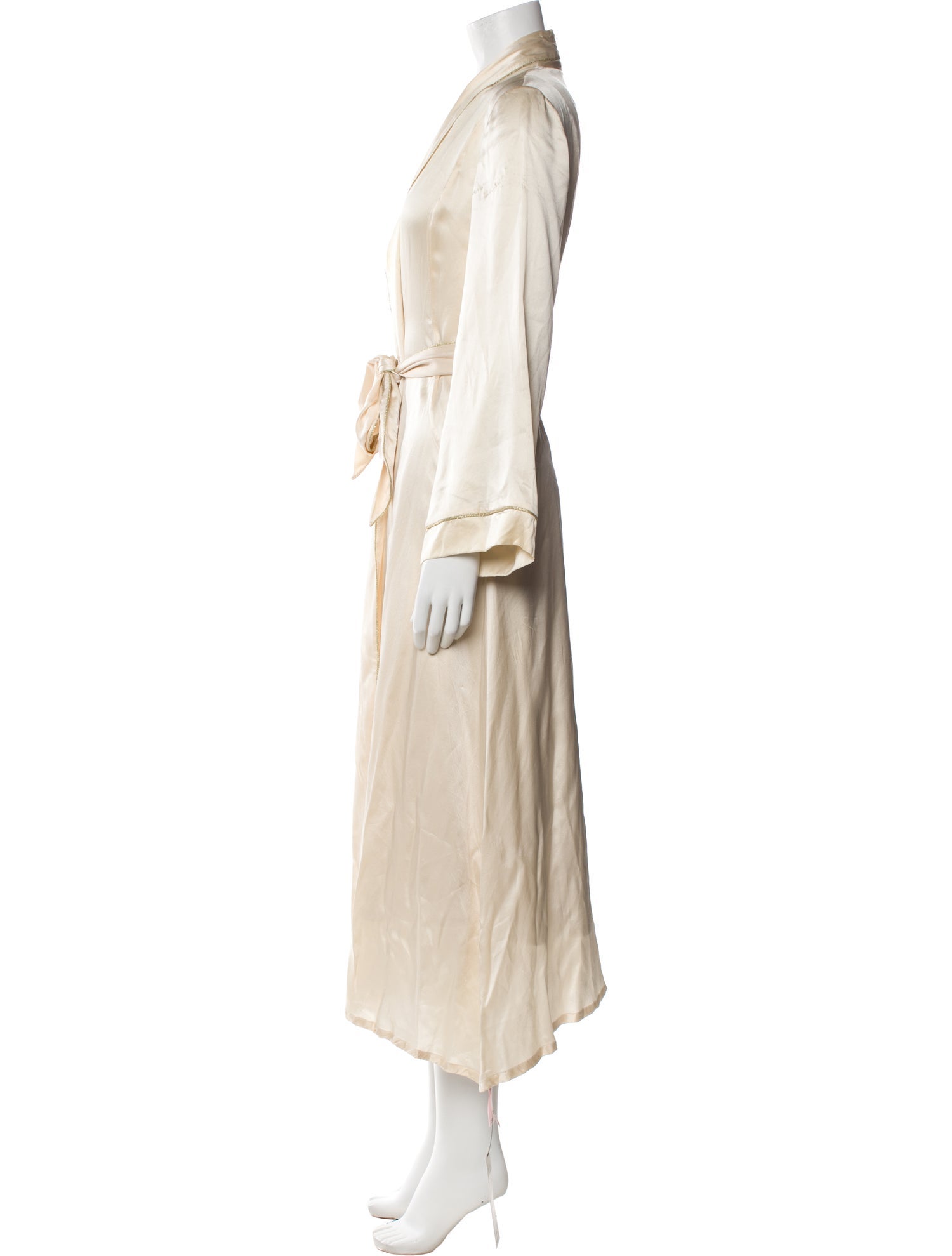 Agent Provocateur Silk Glitter Accents Robe