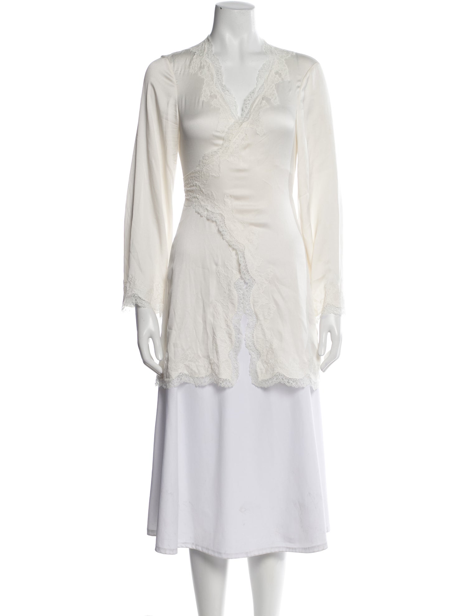 Agent Provocateur Lace Trim Embellishment Robe